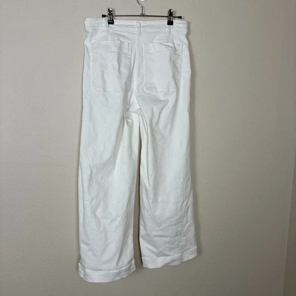 Everlane White Wide Leg Jeans Size 8 (E10) - Picture 2 of 9